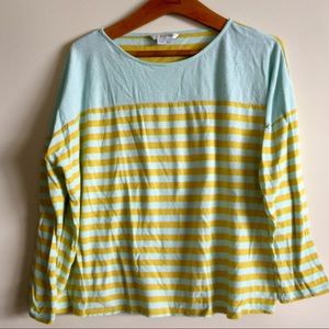 Boden boatneck striped 3/4 sleeve top size US 12